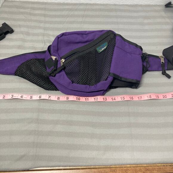 Vintage LL Bean Purple and Black Waist Fanny Pack. Pre-Owned Good Condition - Picture 1 of 11